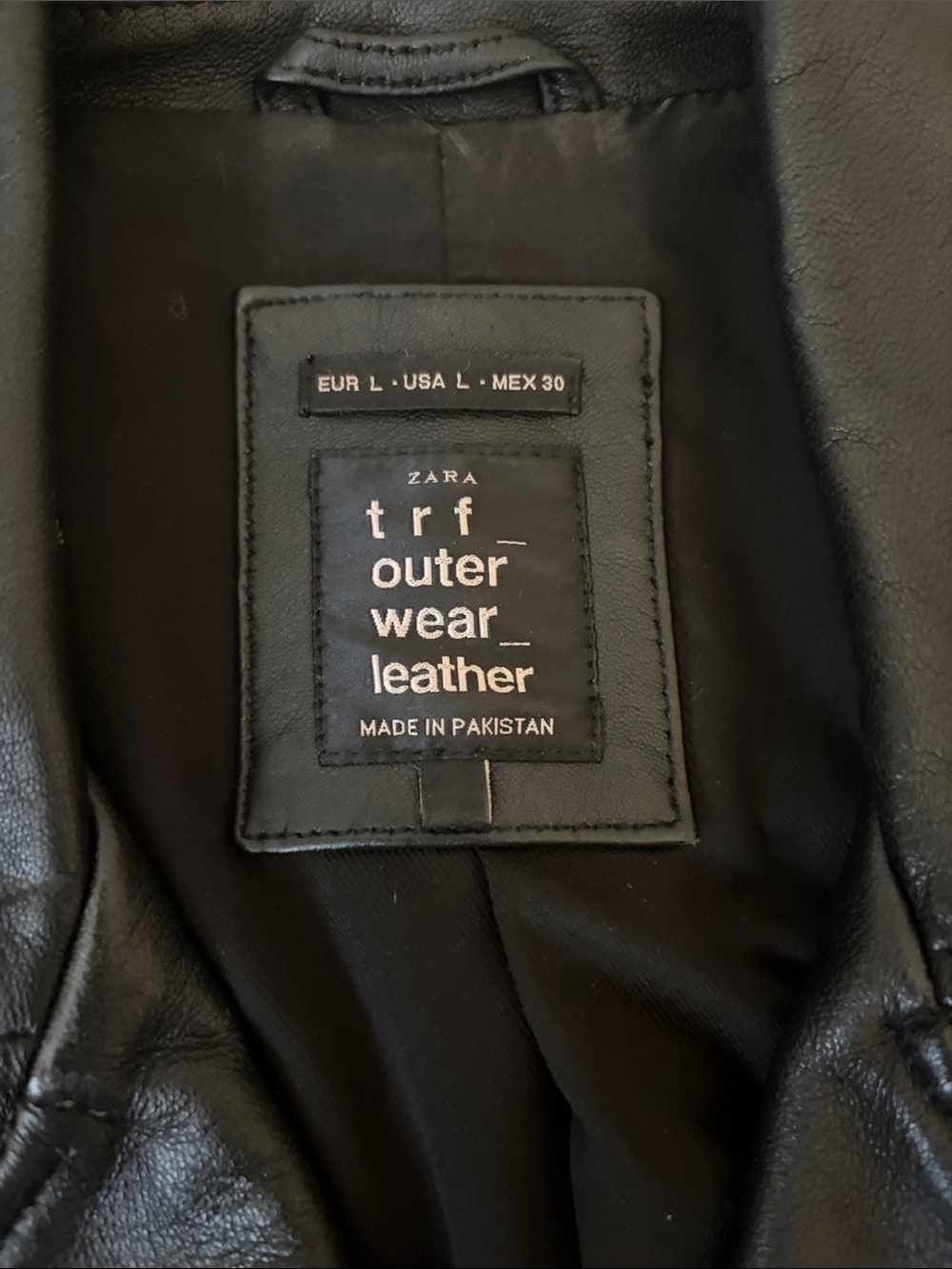 Zara 100% Sheep Leather Moto Jacket - Picture 2 of 12